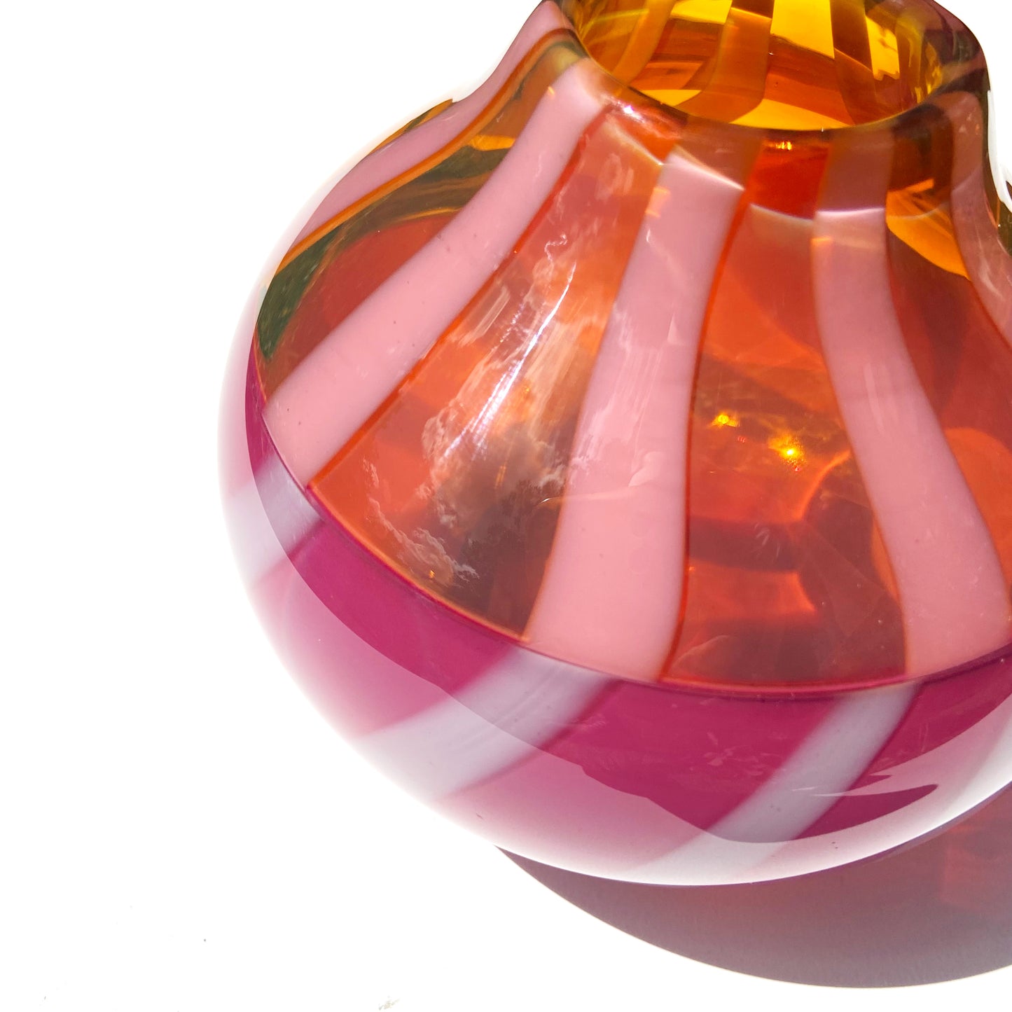Gold + Pink Vase